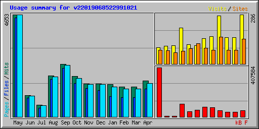 Usage summary for v22019068522991021